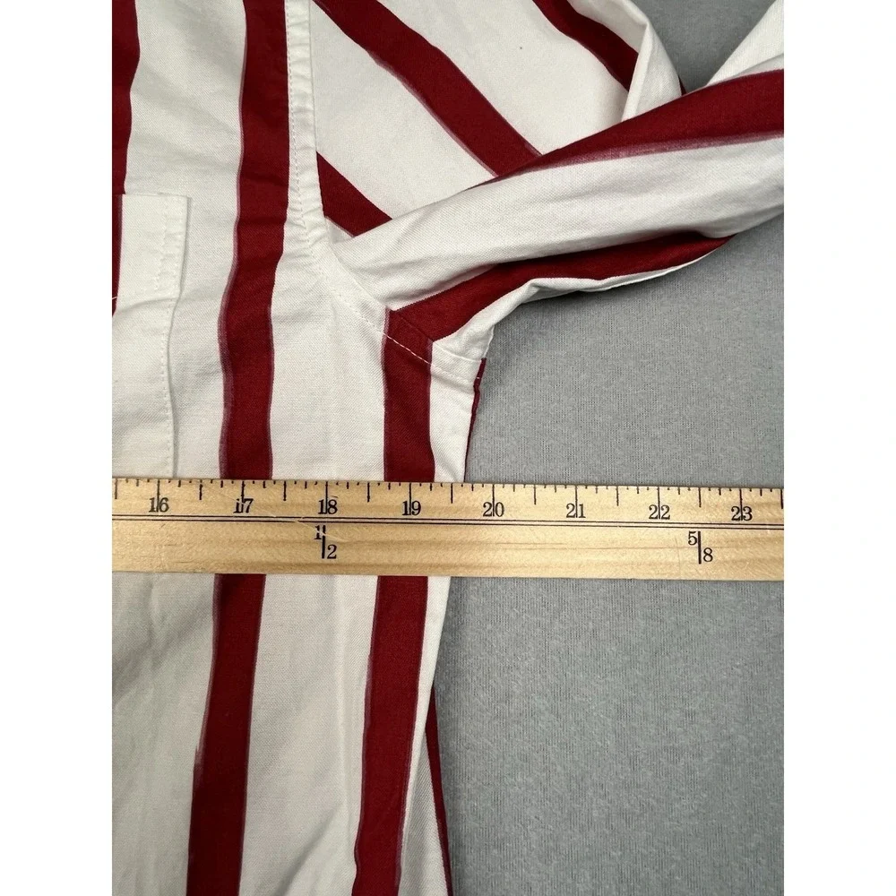 J Crew The Broken In Oxford ButtonShirt Small L/S Multi StripedOrganic Cotton - Picture 8 of 9